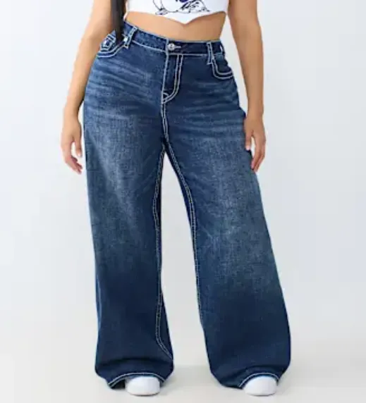 Plus Jessie Big T Flap Super Baggy Jean